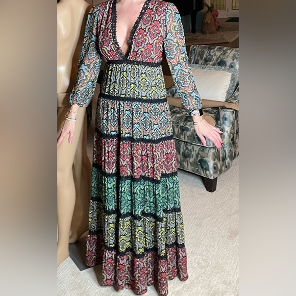 Beautiful multi color Alice and Olivia dress - Picture 6 of 7